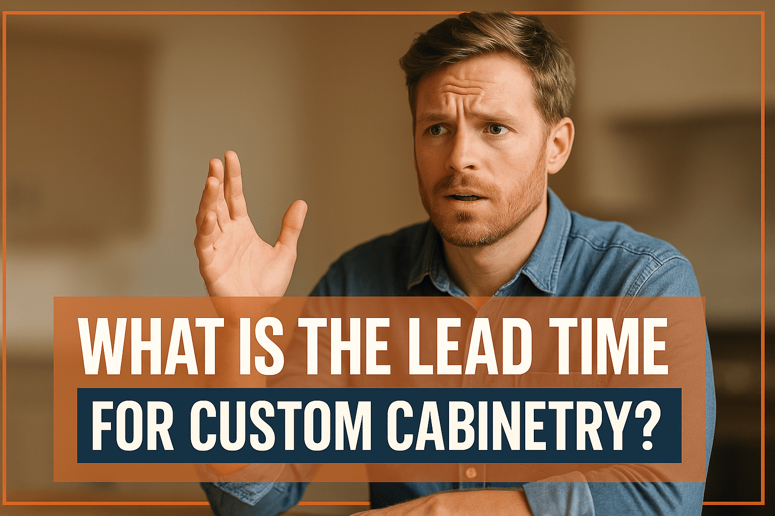 Lead time for custom cabinetry